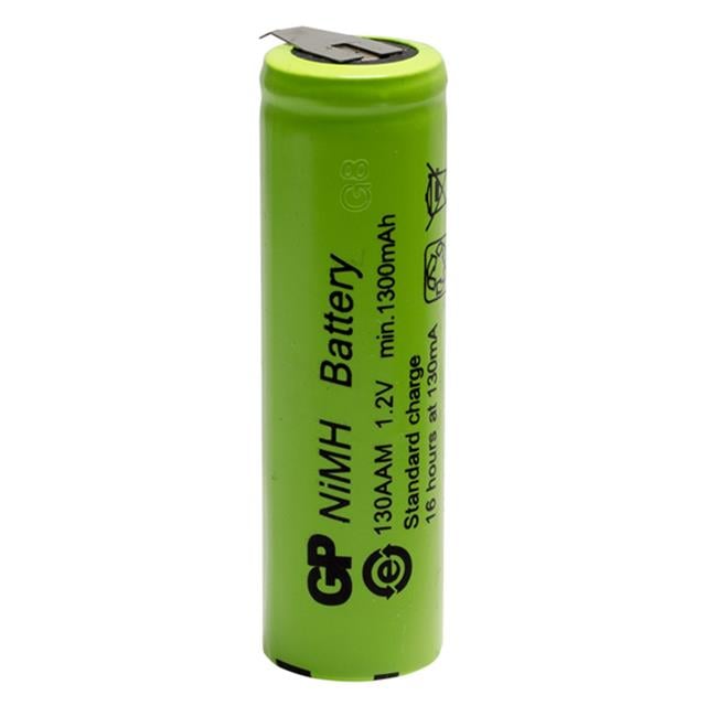 GP 1300mA 1.2V Düz Kafa Puntalı Aa Kalem Pil 130AAM