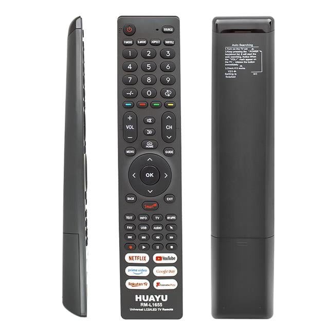 Huayu RM-L1655 Netflix-YouTube-Prime Video-Google Play Tuşlu Universal Lcd Led Tv Kumandası