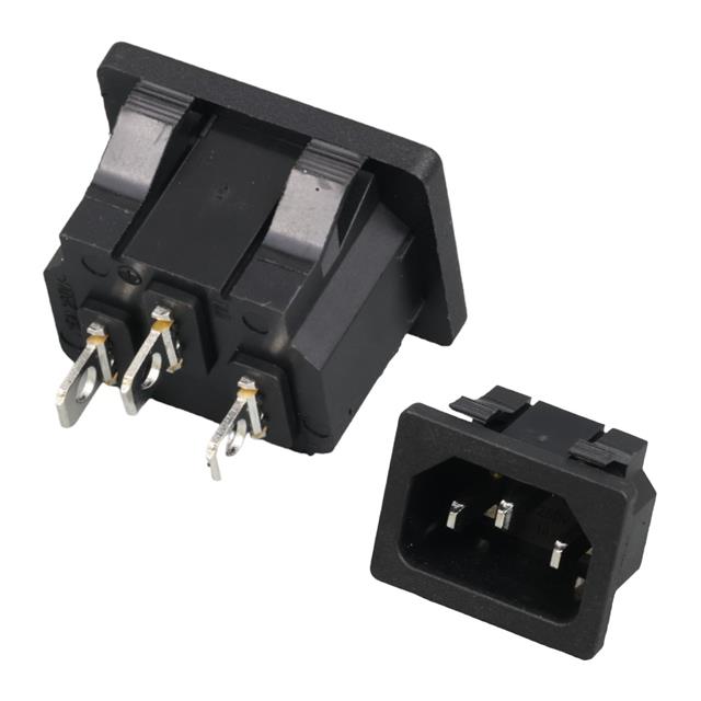 Powermaster IC-212B C14 Power Soket Erkek Kulaksız AS-04