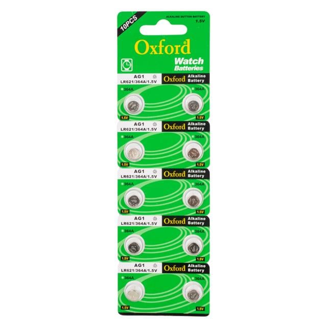 Oxford AG1 LR621 Alkalin 10'lu Saat Pili