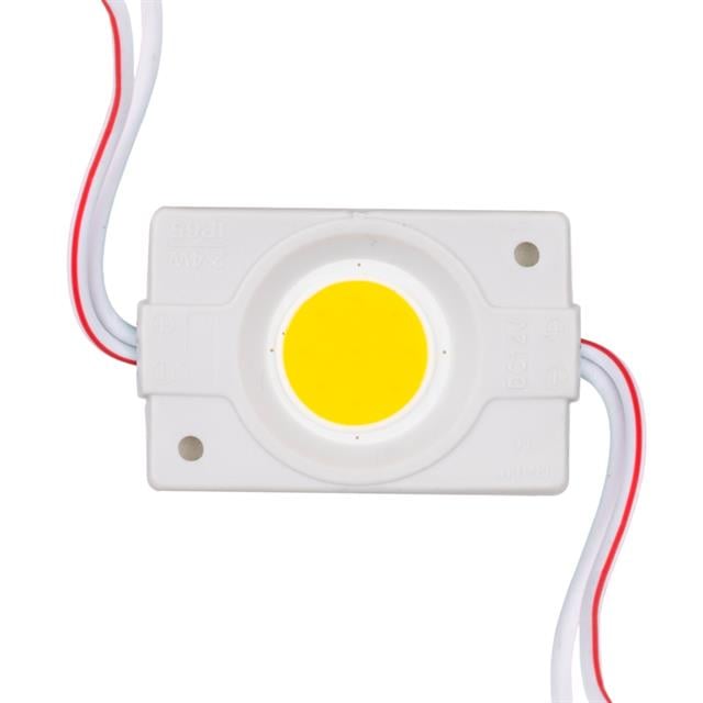 12 Volt 2.4 Watt Beyaz COB LED Modül - 40x22 mm