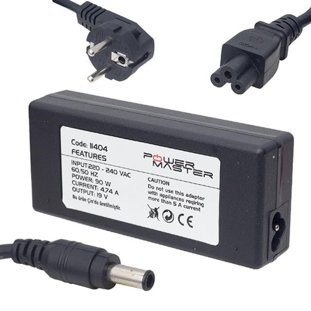 Powermaster PM-11404 19 Volt - 4.74 Amper 5.5*3.0 Mm Uçlu Adaptör (Samsung Notebook)