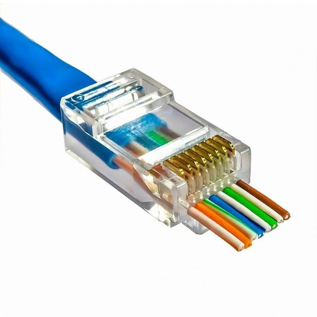 Powermaster PM-18439 Ez Yeni Nesil RJ45 Cat5/Cat6 8P/8C Açık Uçlu Soket (100'lük Paket)