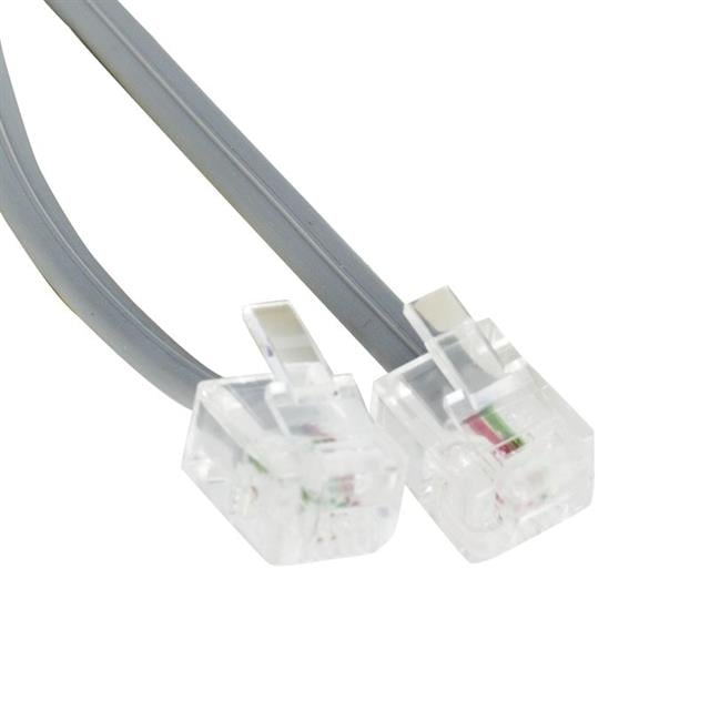 Powermaster PM-5896 Hazır 6P/2C 2 Pin Soketli 3 Metre DSL Telefon Modem Hat Kablosu