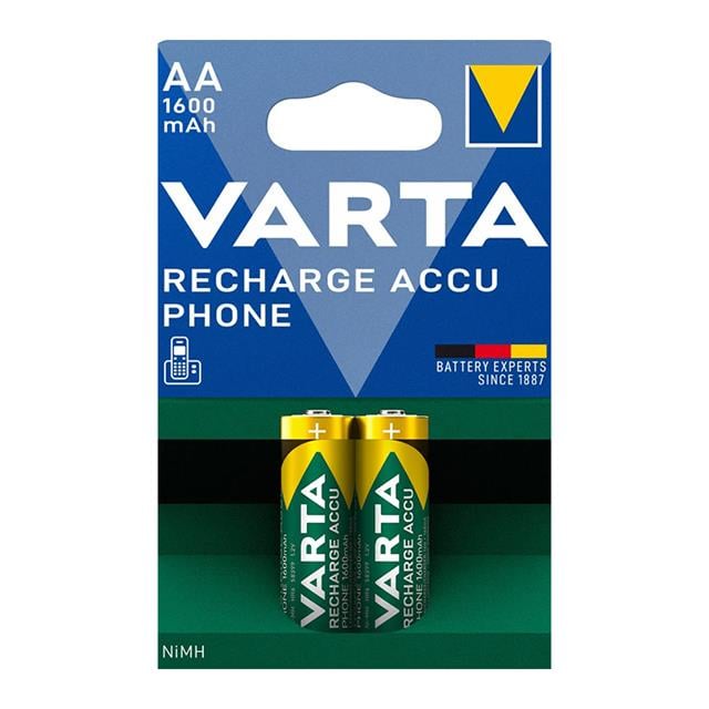 Varta T399 1.2V 1600 mAh Şarjlı AA Kalem Pil (2'li Paket)
