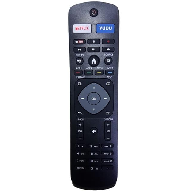 Philips NH500UP Netflix-Vudu-Youtube Tuşlu Led Lcd Smart Tv Kumandası