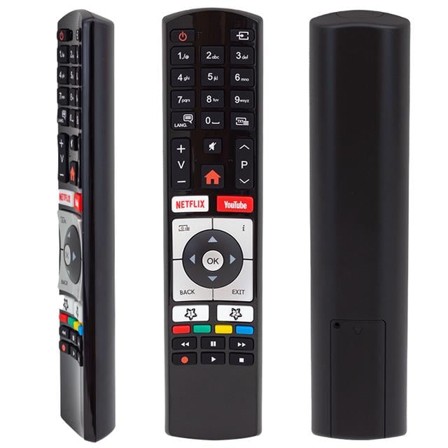 Vestel RC4318 H0362A 49UD8380 C40U446A - Telefunken 55DTU652 Netflix-Youtube Tuşlu Lcd Tv Kumandası