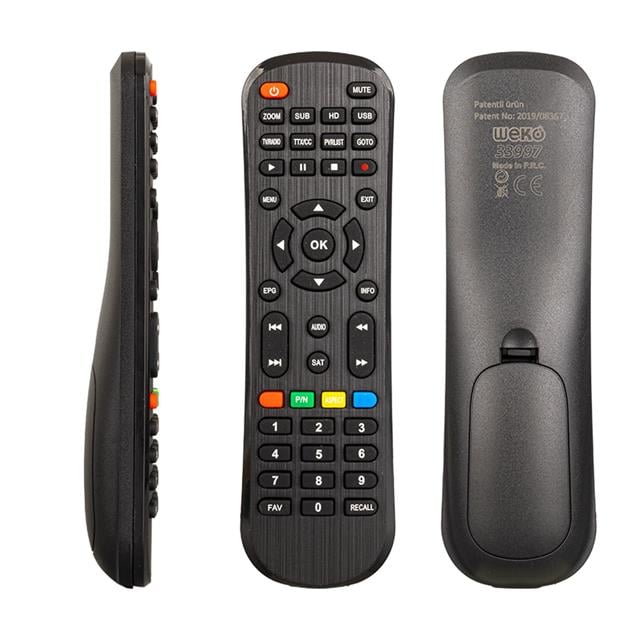 Hometech HT 1000 - HT 1050 / Redline HD Recaal - Fav Tuşlu Uydu Alıcı Kumandası