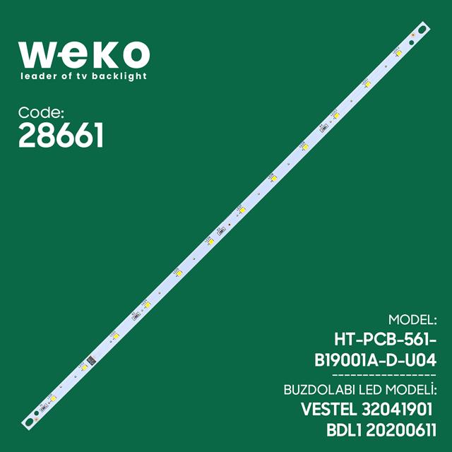 Weko BDL1 Vestel Uyumlu Buzdolabı İç Aydınlatma LED Kartı 12 Çipli Yüksek Verimli