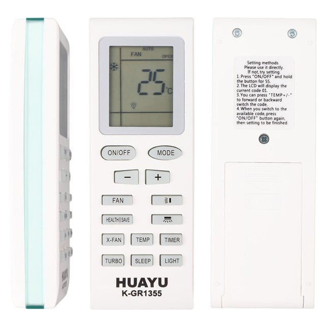 Huayu K-GR1355 Flair YB1FA Duvar Tip BTU Klima Kumandası
