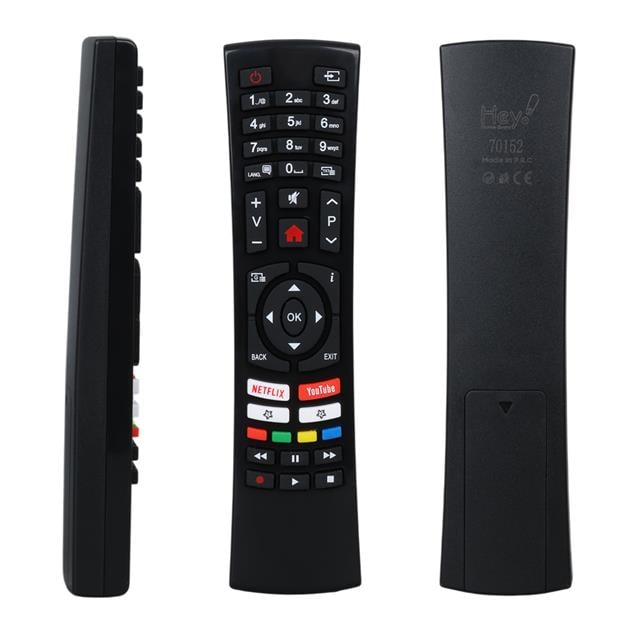 Vestel RC4390 30100824 - 49FD7400 / Telefunken D40U297M4CW Netflix-Youtube Tuşlu Küçük Kalıp Lcd-Led Tv Kumanda