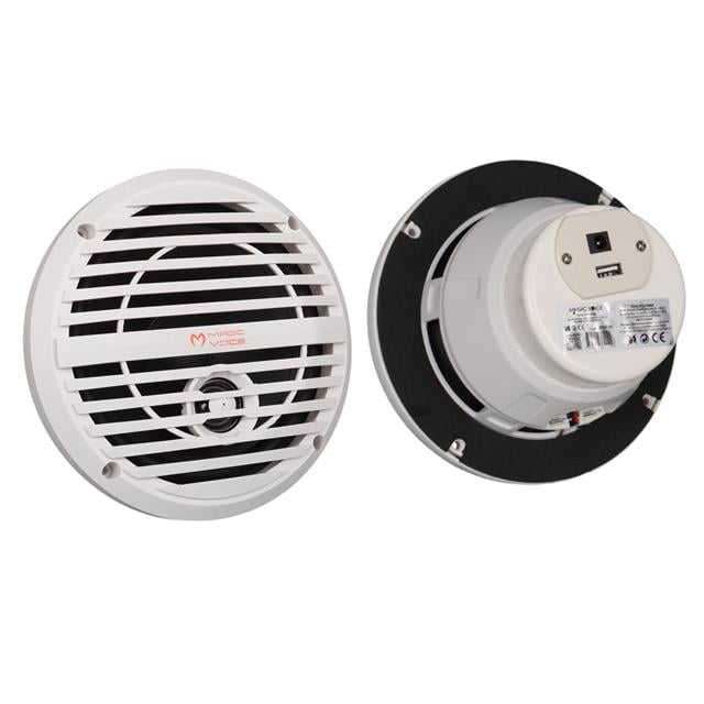 Magicvoice 65-2BQ5S Beyaz 6.5'' 16 Cm Usb'li 60 Watt Marine Alçıpan 2'li Hoparlör