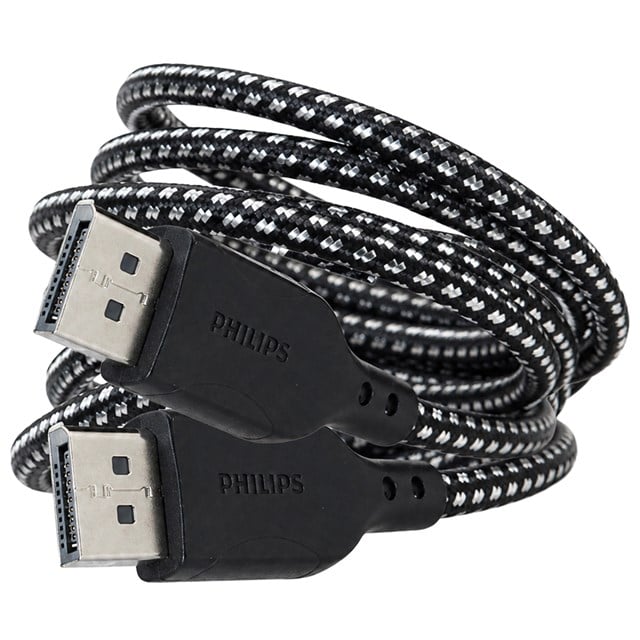 Philips SWR3139B/93 8K 60Hz DisplayPort 1.4 Kablo 2 Metre Örgülü Zırhlı Tasarım