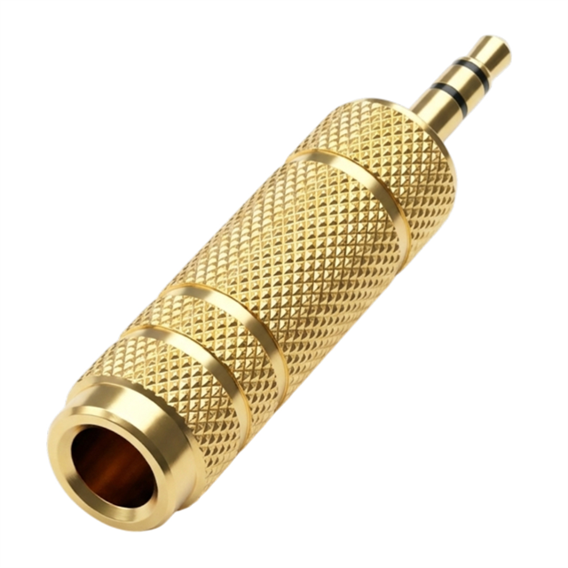 Powermaster PM-29964 3.5 Mm Stereo Erkek-1 Dişi 6.3 Mm Metal Jack (6.3 Mm-3.5Mm Çevirici)