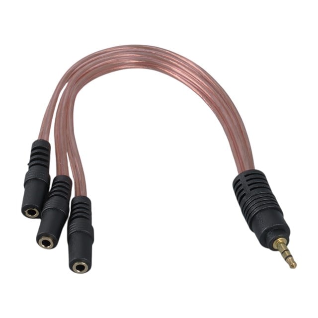 PowerMaster PM-12283 3.5Mm Stereo 3X Dişi Kulaklık Çoklayıcı (3 Boğumlu - 20 CM)