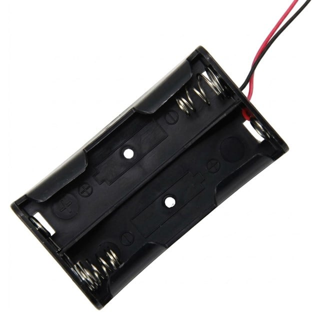 Powermaster PM-18650-2 Başlıklı 18650 Pil İçin Kablolu Zıt Yön İkili Pil Yuvası