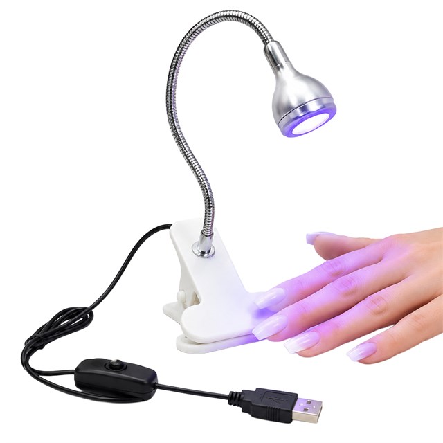 PowerMaster PM-20042 UV Protez Tırnak Yapıştırma Para Kontrol USB Masa Lambası Anahtarlı