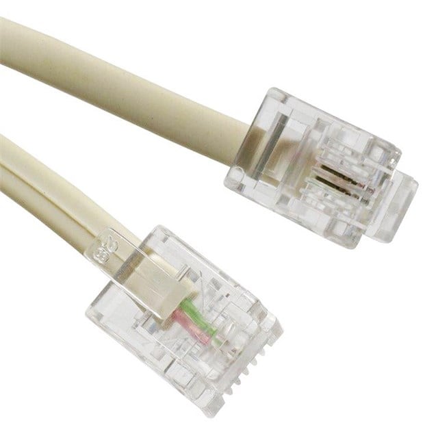 Powermaster PM-5899 Hazır 2 Pin Soketli 10 Metre Telefon Hat Kablosu 6P/2C