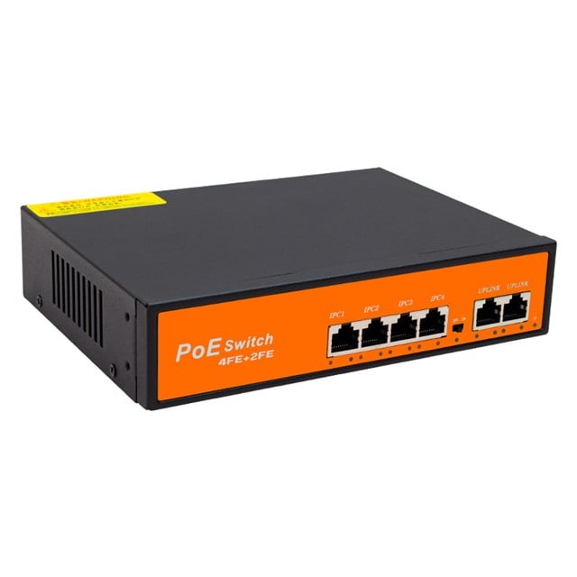 Powermaster POE4+2 72W 10/100 MBPS Poe Ethernet Switch