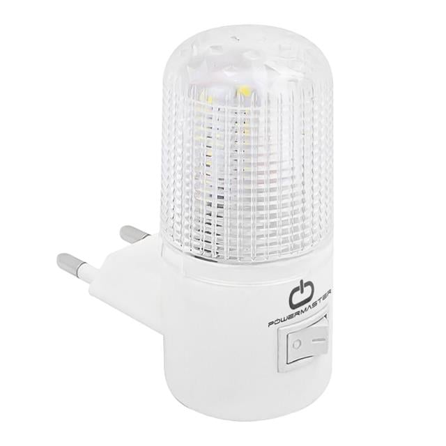 Powermaster PM-16175 Anahtarlı 0.5 Watt Led'li Beyaz Işık Gece Lambası
