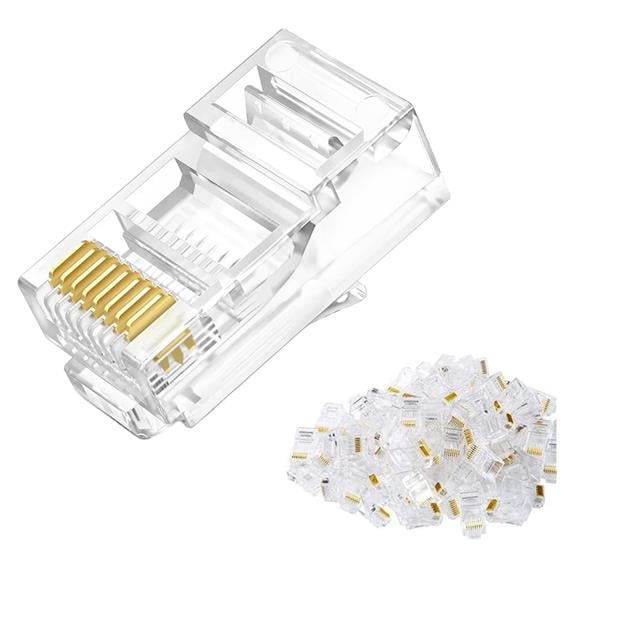 Powermaster RJ45 Cat5 -Cat6 Uç 8P8C Soket 100 Adet