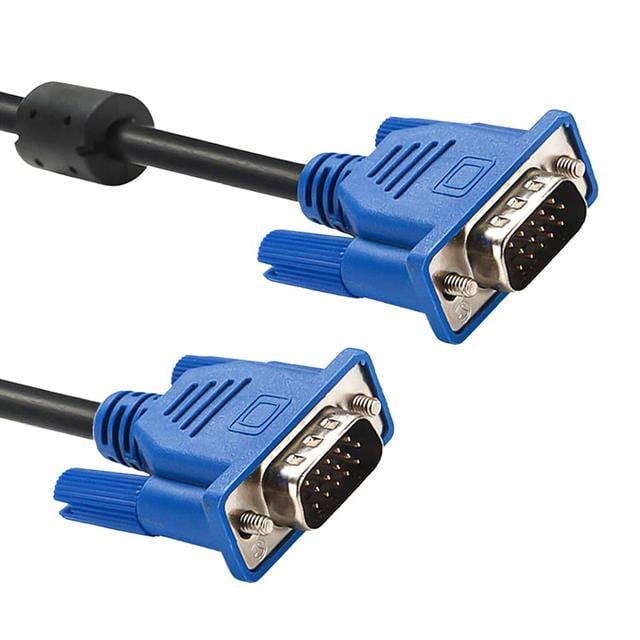 Powermaster VGA155 Siyah 15 Pin 3+6 Erkek-Erkek 5 Metre VGA Kablosu