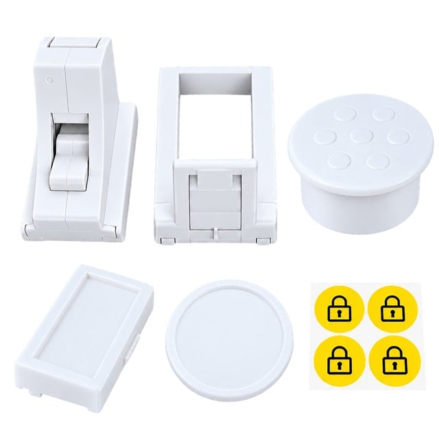 Sunup SN-38125 Mıknatıslı Beyaz Çekmece Dolap Kilidi