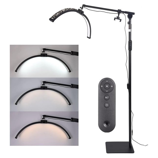 TrLed F-700B 70CM Zebra Elmas Desenli Ayaklı Profesyonel Güzellik Salonu Lambası