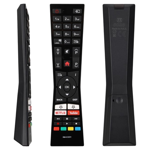 Vestel RM C3331 - RCA243100 / Jvc LT 32VHT - LT 43C898 - LT 55VU63L Netflix Youtube Tuşlu Lcd Tv Kumanda